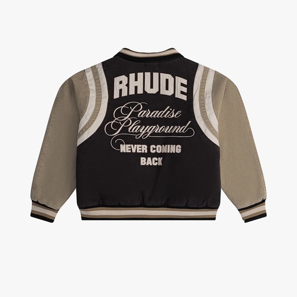 RHUDE Washed Canvas Varsity Jacket - Picture 2 of 11